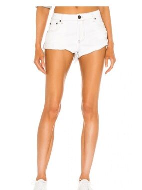 One teaspoon Bandits Low Waist Denim Short in White Beauty